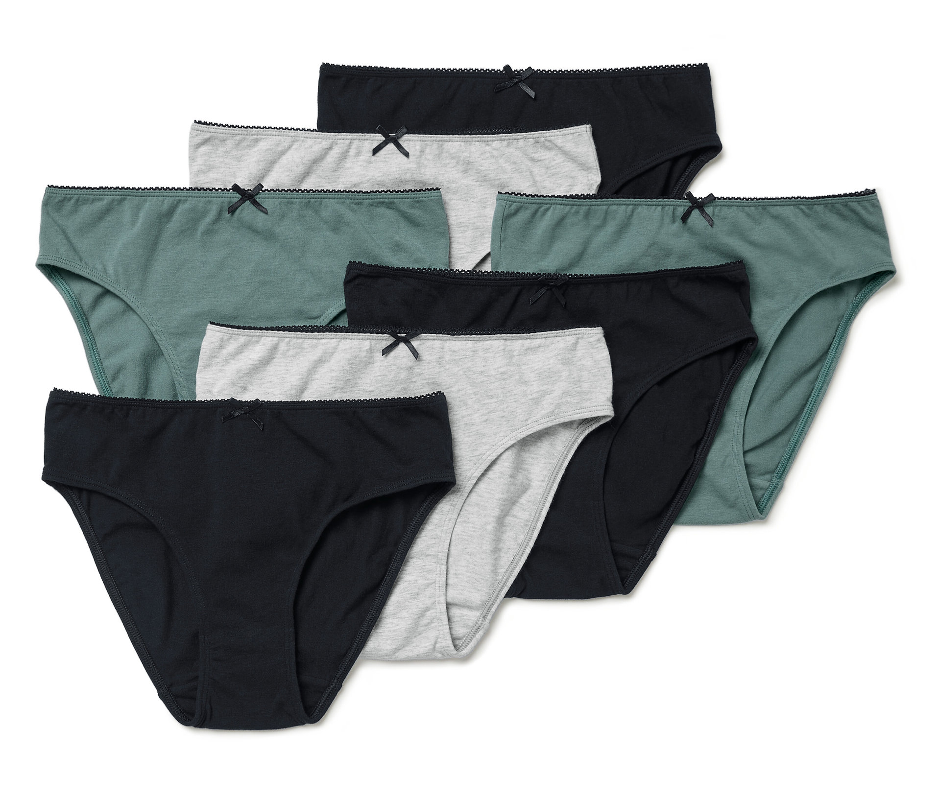 Tchibo - 7 Mädchen-Slips - Mädchen - Gr. 122/128 - schwarz