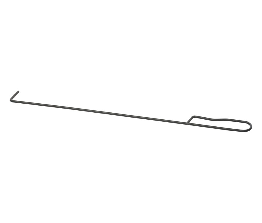 Schwarzer Schürhaken.
