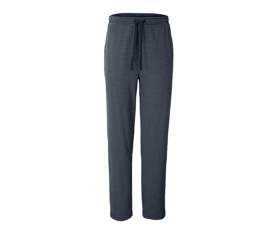 Eine karierte Pyjamahose mit Kordelzug.