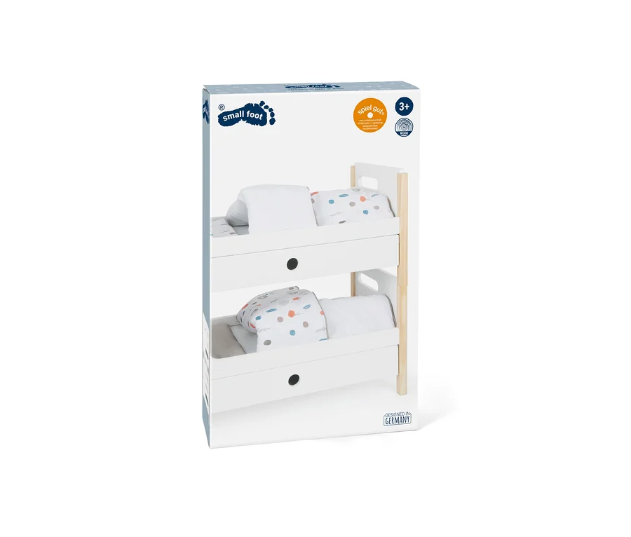 Verpackung des small foot Puppenhochbetts »Little Button«.