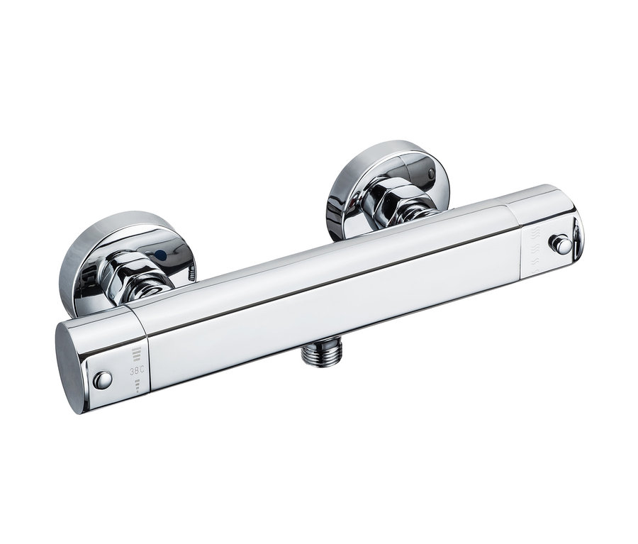 Verchromter SCHÜTTE-Design-Duschthermostat »Vita«.