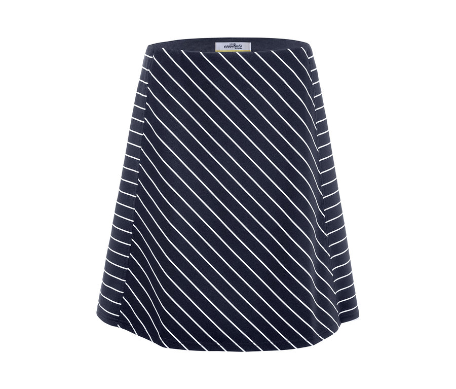 Gestreifter Jerseyrock.