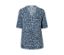 Hellblau-schwarzer Leo-Alloverprint