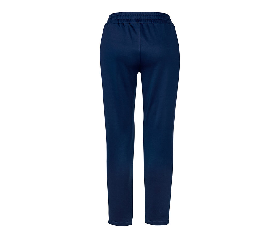 Dunkelblaue Sporthose.