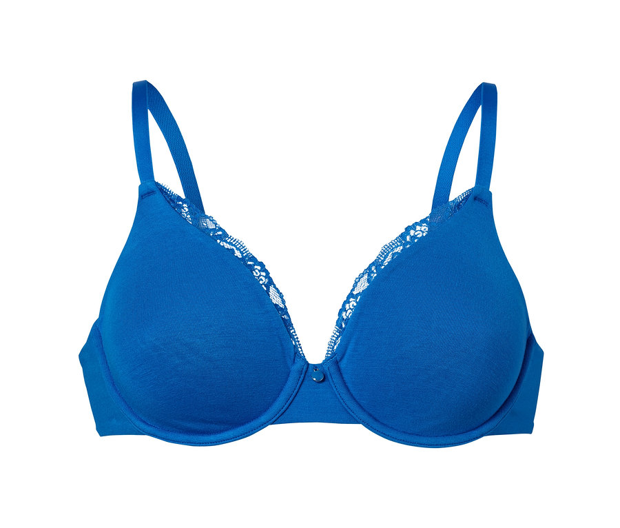 Blauer Bügel-BH.