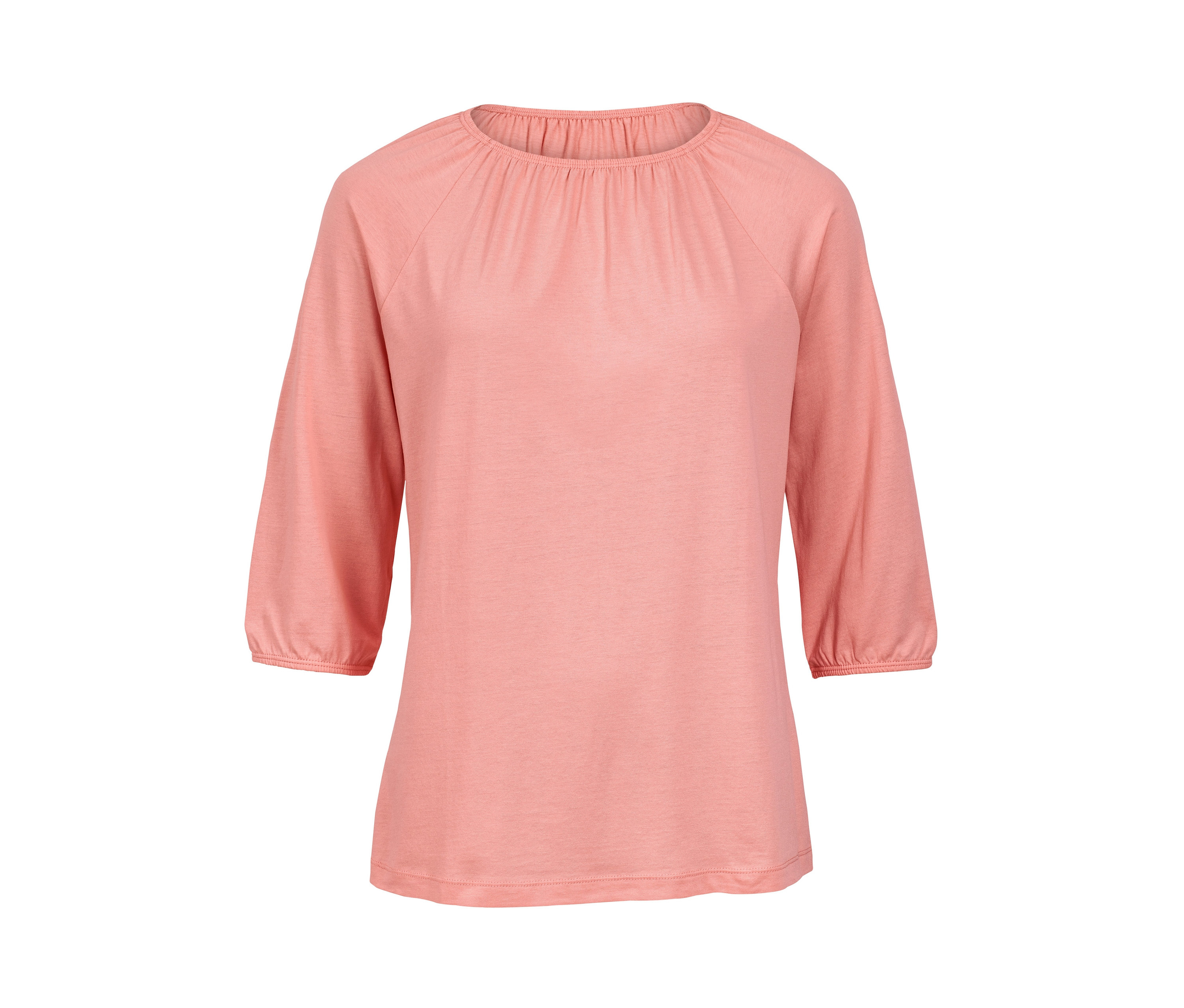 Shirt Damen günstig Kaufen-Tchibo - Shirt mit 3/4-Arm - Damen - Gr. M - koralle. Tchibo - Shirt mit 3/4-Arm - Damen - Gr. M - koralle <![CDATA[Shirt mit 3/4-Arm, koralle Farbe: Koralle Material: 50% Modal (TENCEL™), 50% Baumwolle (aus ökologischem Anbau) Maße: Gesamtlänge ca. 66 cm
