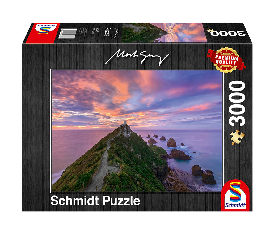 Schmidt Spiele Puzzle »Nugget Point Lighthouse, The Catlins, South Island – New Zealand«.