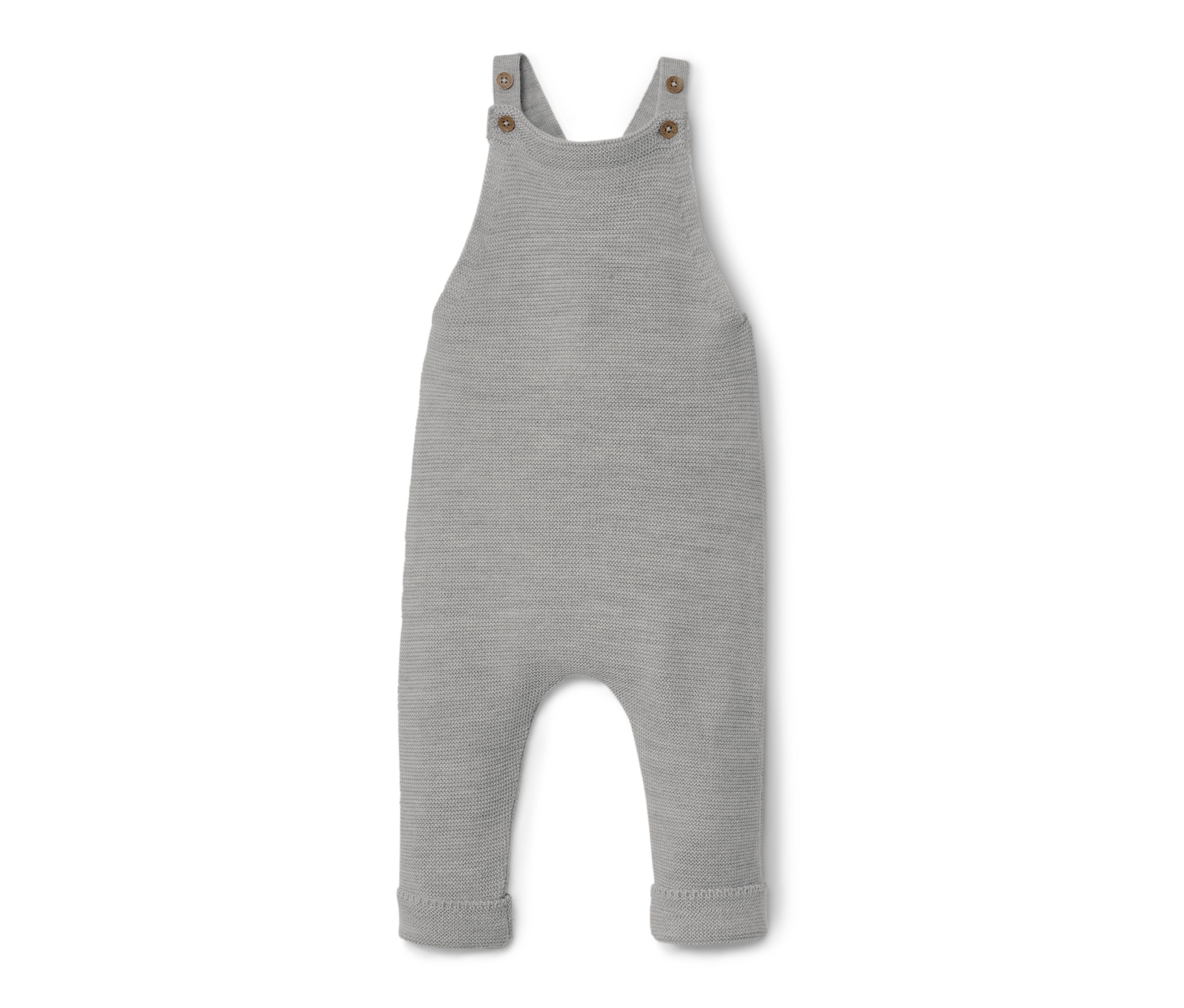 Tchibo - Baby-Merino-Latzhose - Herren - Gr. 98/104 - grau