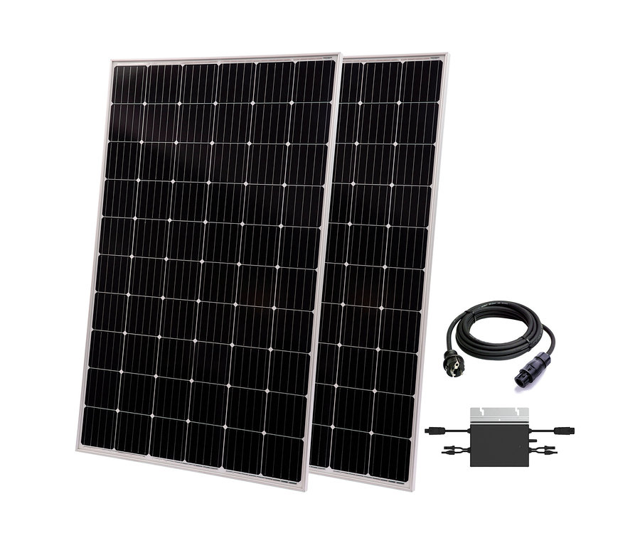 Zwei Solar-Balkonkraftwerke 600 W »TX220« und Zubehör.