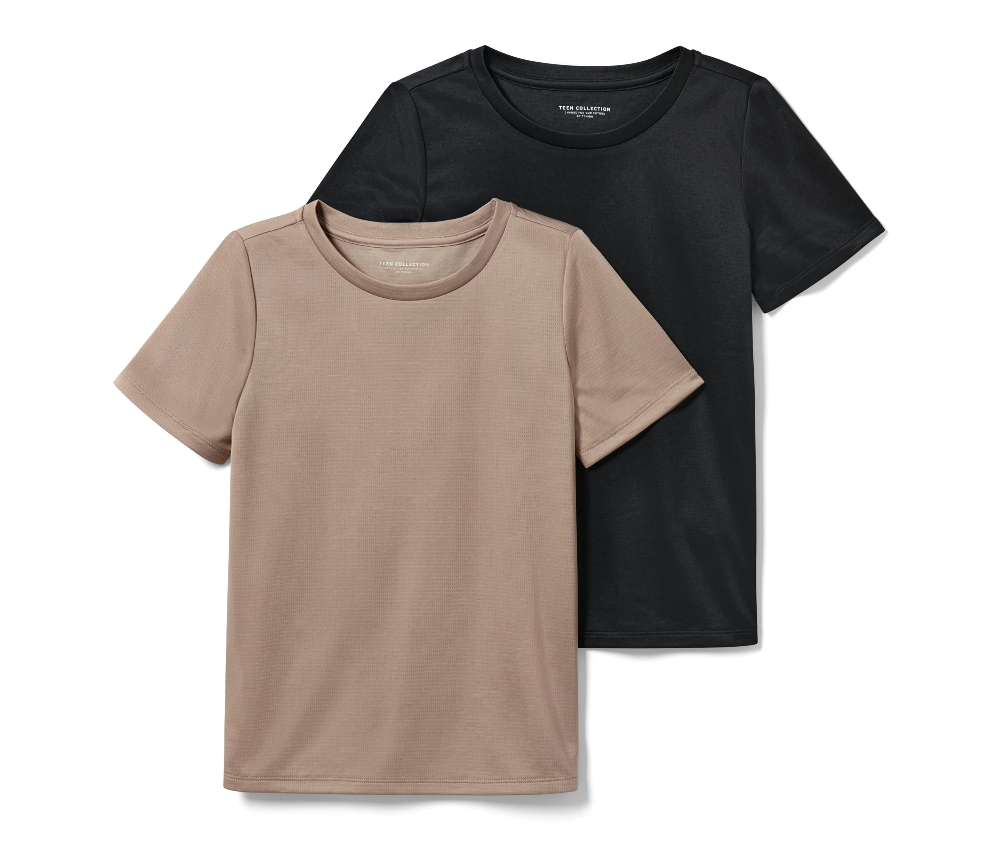 Kinder Polyester günstig Kaufen-Tchibo - 2 Kinder-Sportshirts - Mädchen - Gr. 122/128 - schwarz. Tchibo - 2 Kinder-Sportshirts - Mädchen - Gr. 122/128 - schwarz <![CDATA[2 Kinder-Sportshirts Farbe: 1x schwarz, 1x moccabraun Material: 100% Polyester Maße: Gesamtlänge ca. 50,5 c