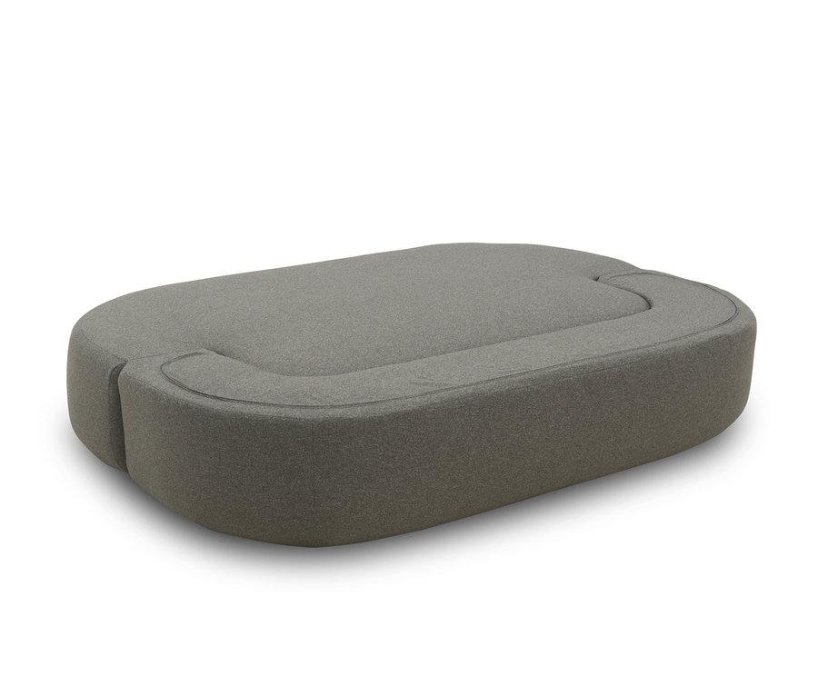 Graues DOMO collection Schlafsofa »Göteborg« auf weißem Hintergrund.