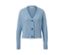 Grobstrick-Cardigan, blau - blau