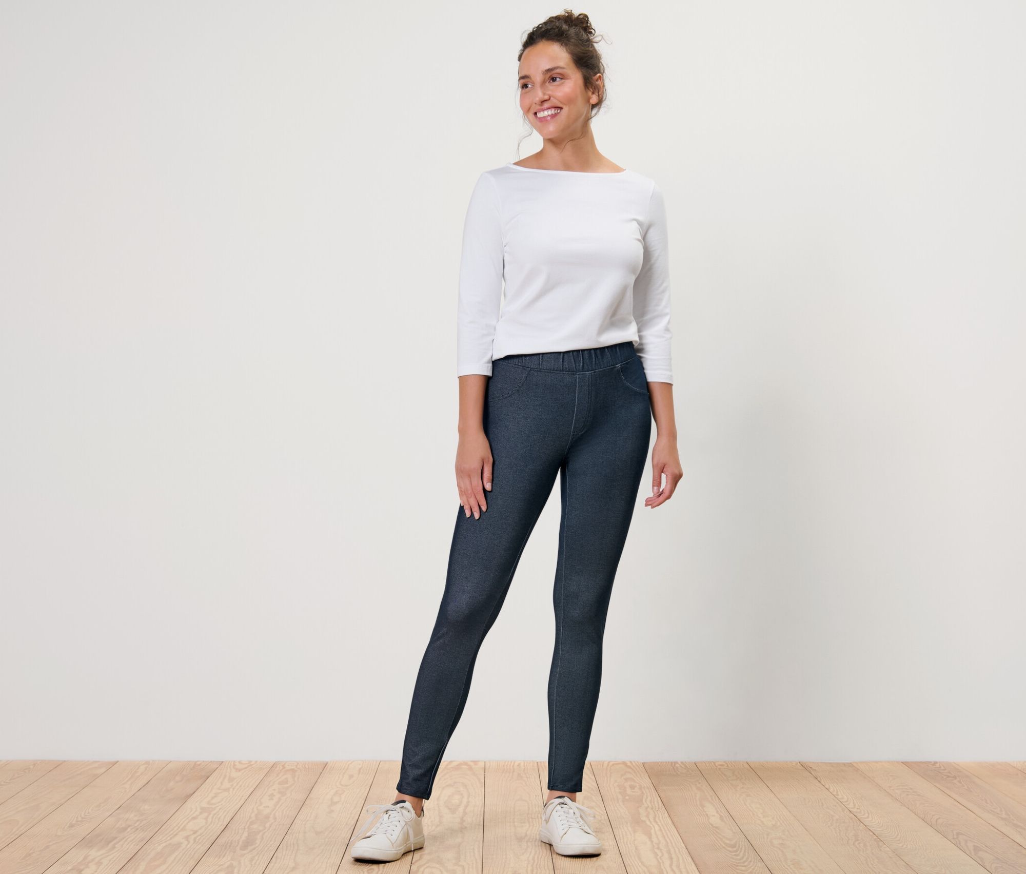 Thumbnail - Tchibo - Leggings in Jeansoptik - Damen - Gr. XL - dunkelblau