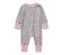 Baby-Pyjama, geblümt - Mehrfarbiger Blumen-Alloverprint und rosafarbene Bündchen