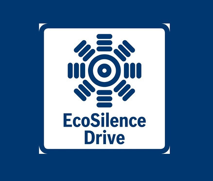 Blaues EcoSilence Drive Logo mit kreisförmigem Design. Bosch Waschmaschine »WAN281KA3 Frontlader«