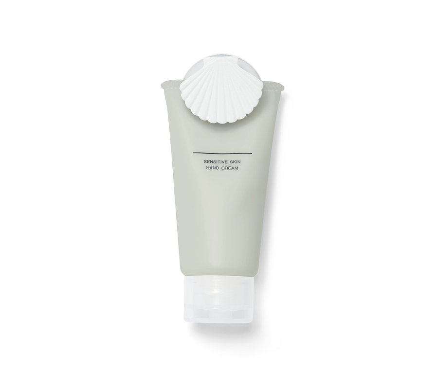 Handcreme für empfindliche Haut mit 2 Tubenhaltern.