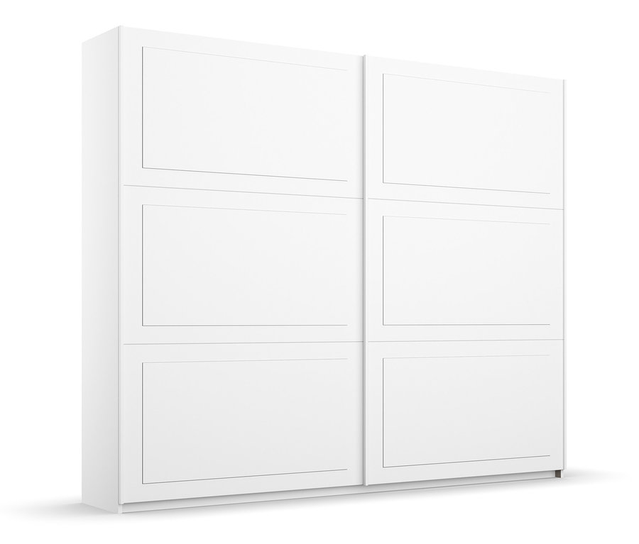Weißer rauch Schwebetürenschrank »Ruja« mit sechs Türen.