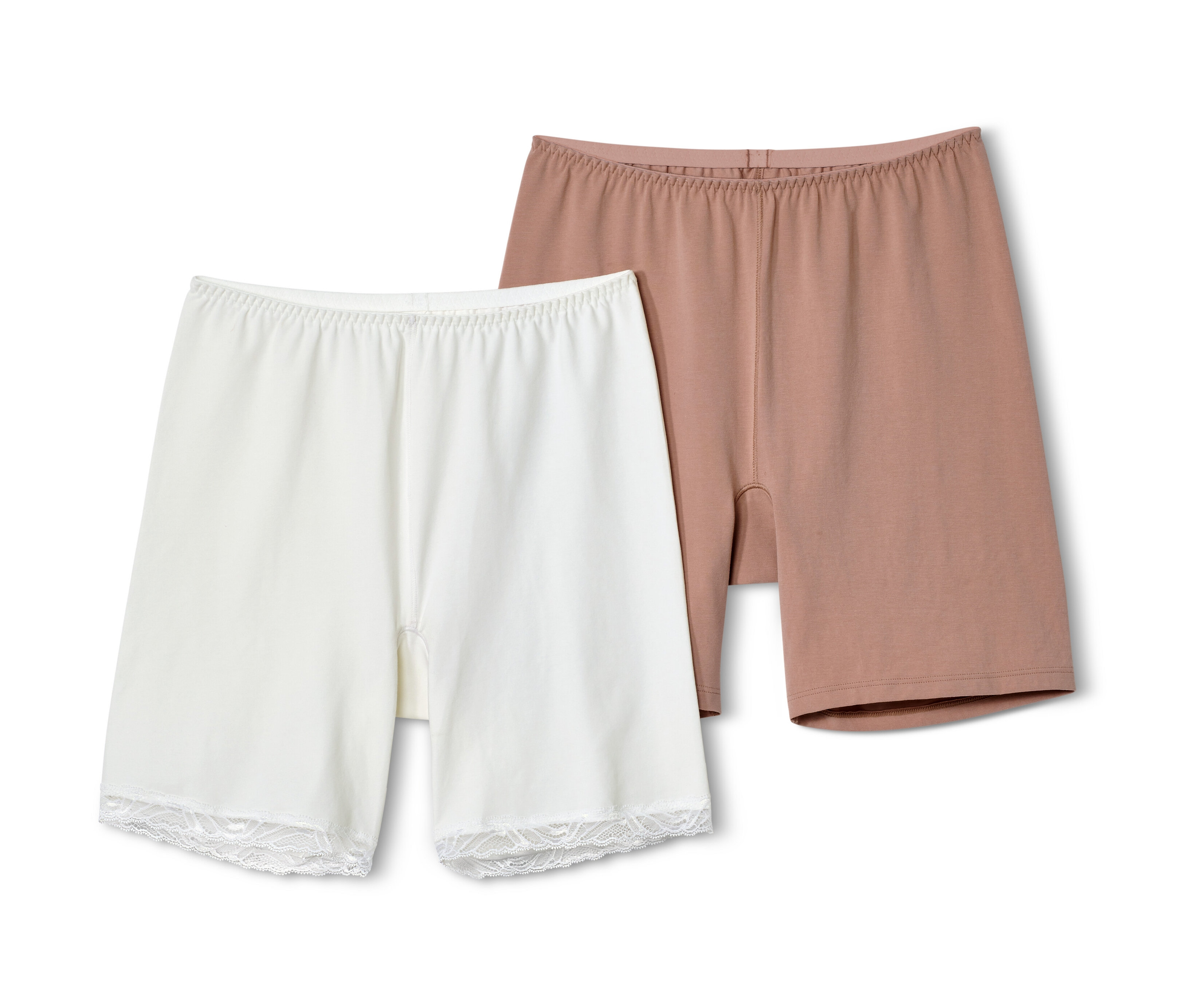 Tchibo - 2 Radler-Shorts - Damen - Gr. XL - beige