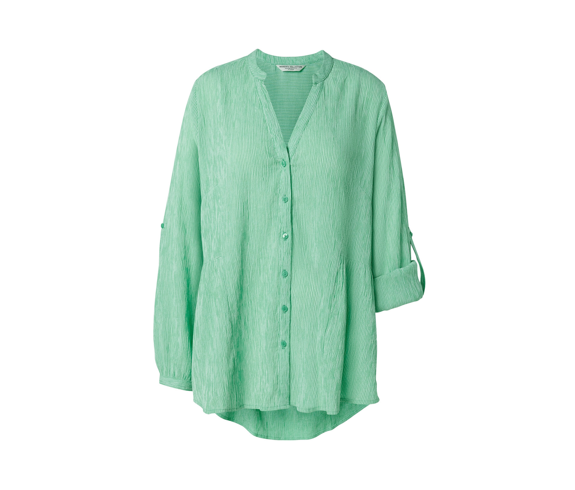 Gestreifte Longtunika - Damen - Gr. 52 - creme/gestreift - creme