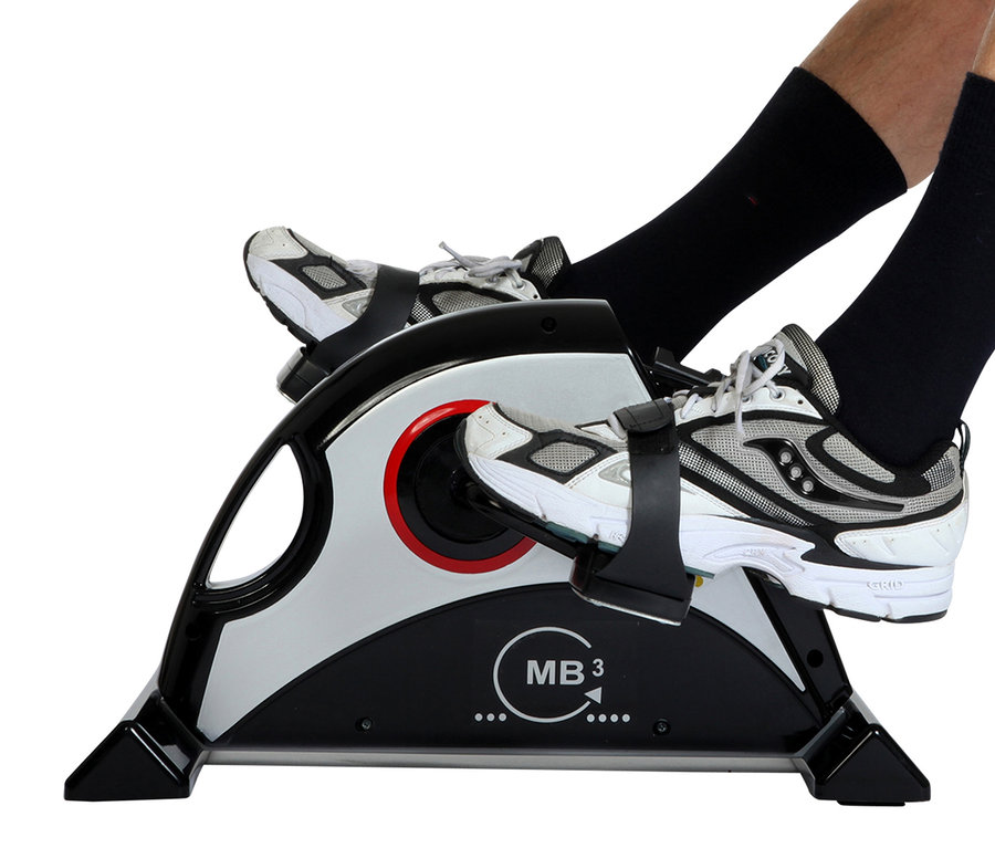 Beine auf Christopeit Mini Bike »MB 3«.