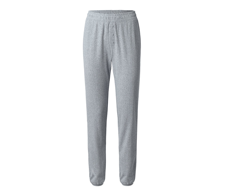 Graue Ajour-Pyjamahose.