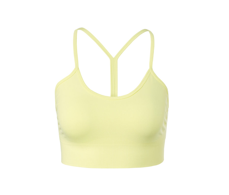 Gelber Seamless-Sport-BH.