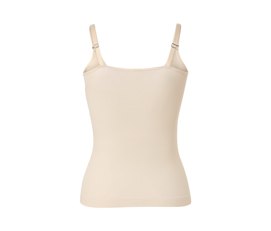 Ein hautfarbenes Shaping-Hemdchen mit verstellbaren Trägern.