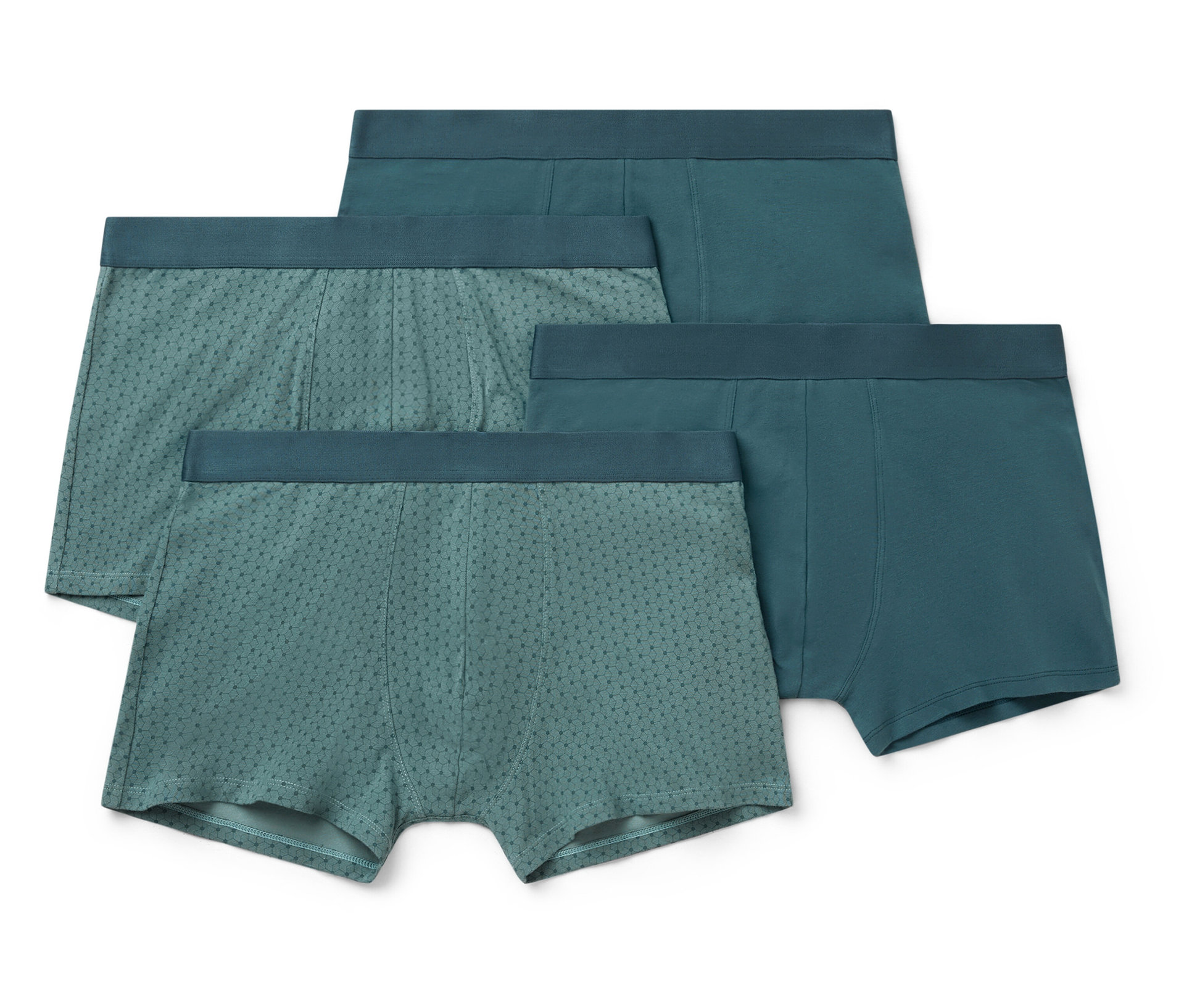 Slipboxer - Herren - Gr. M/5 - petrol/print - petrol
