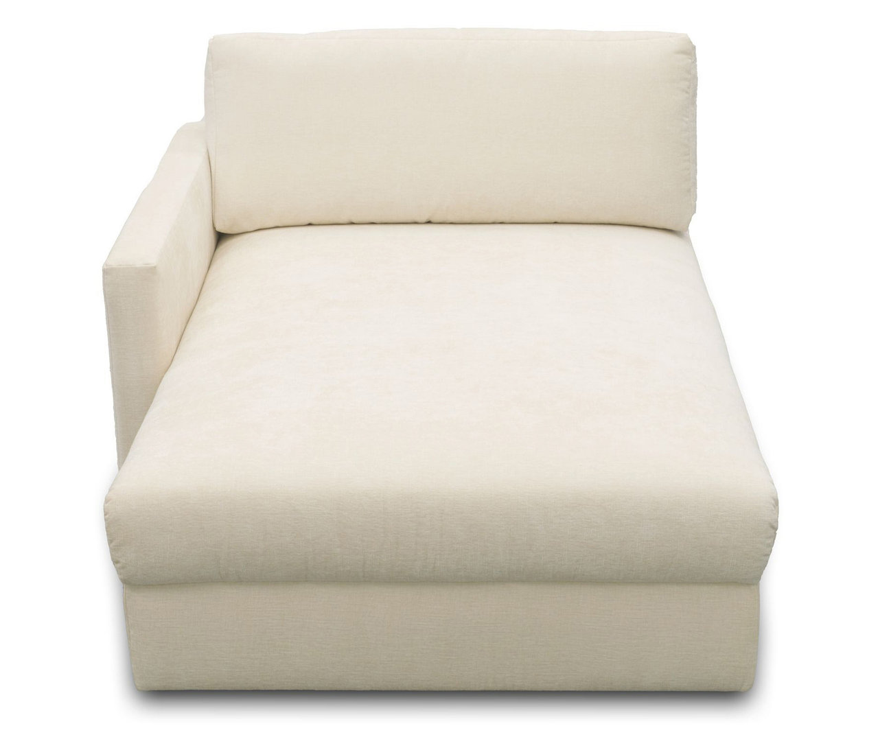 DOMO Longchair, linksbündig, creme.