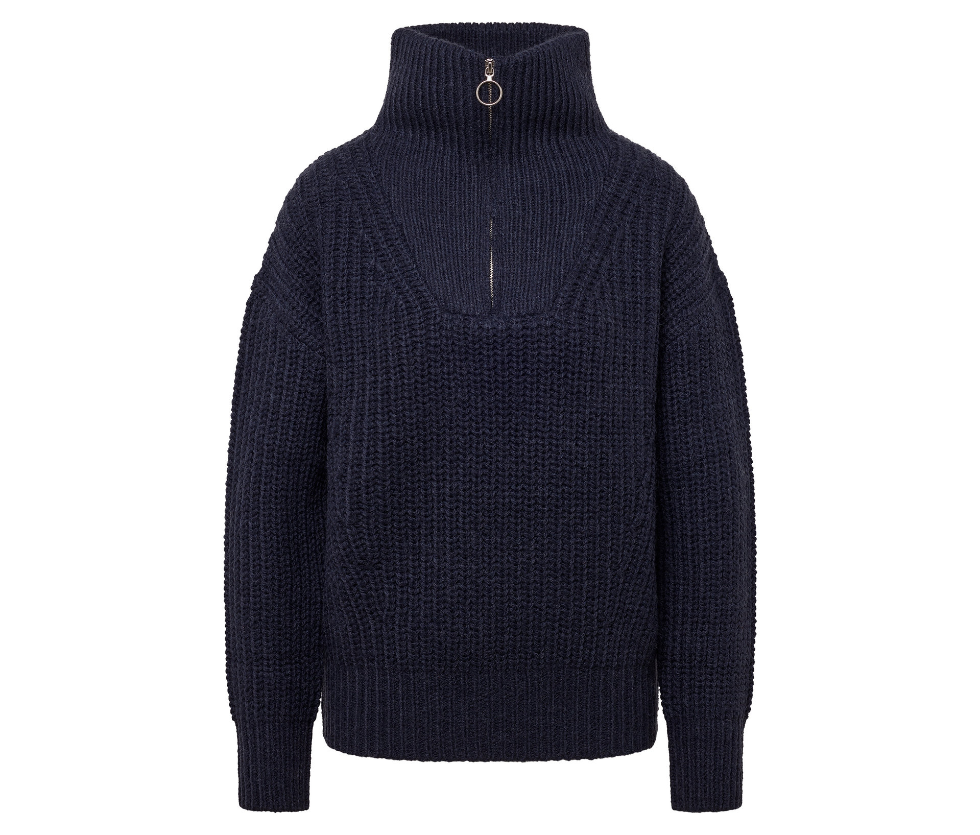 Grobstrick-Troyer - Damen - Gr. XL - dunkelblau - dunkelblau