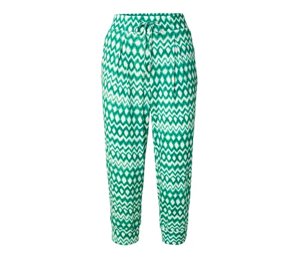 Bedruckte 3/4-Jerseyhose.