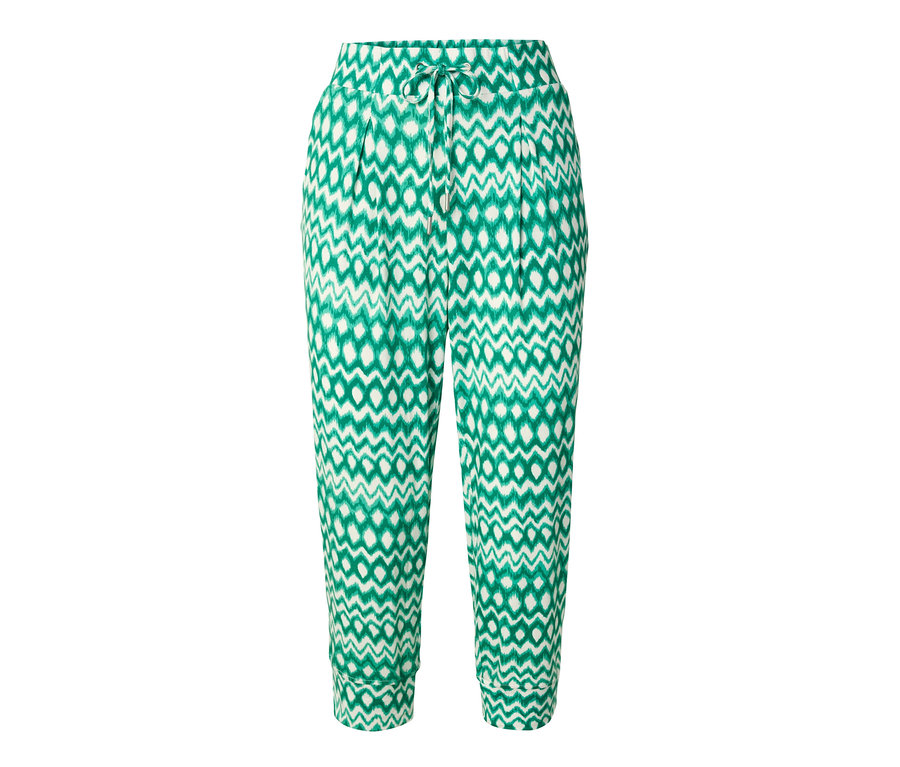 Bedruckte 3/4-Jerseyhose.