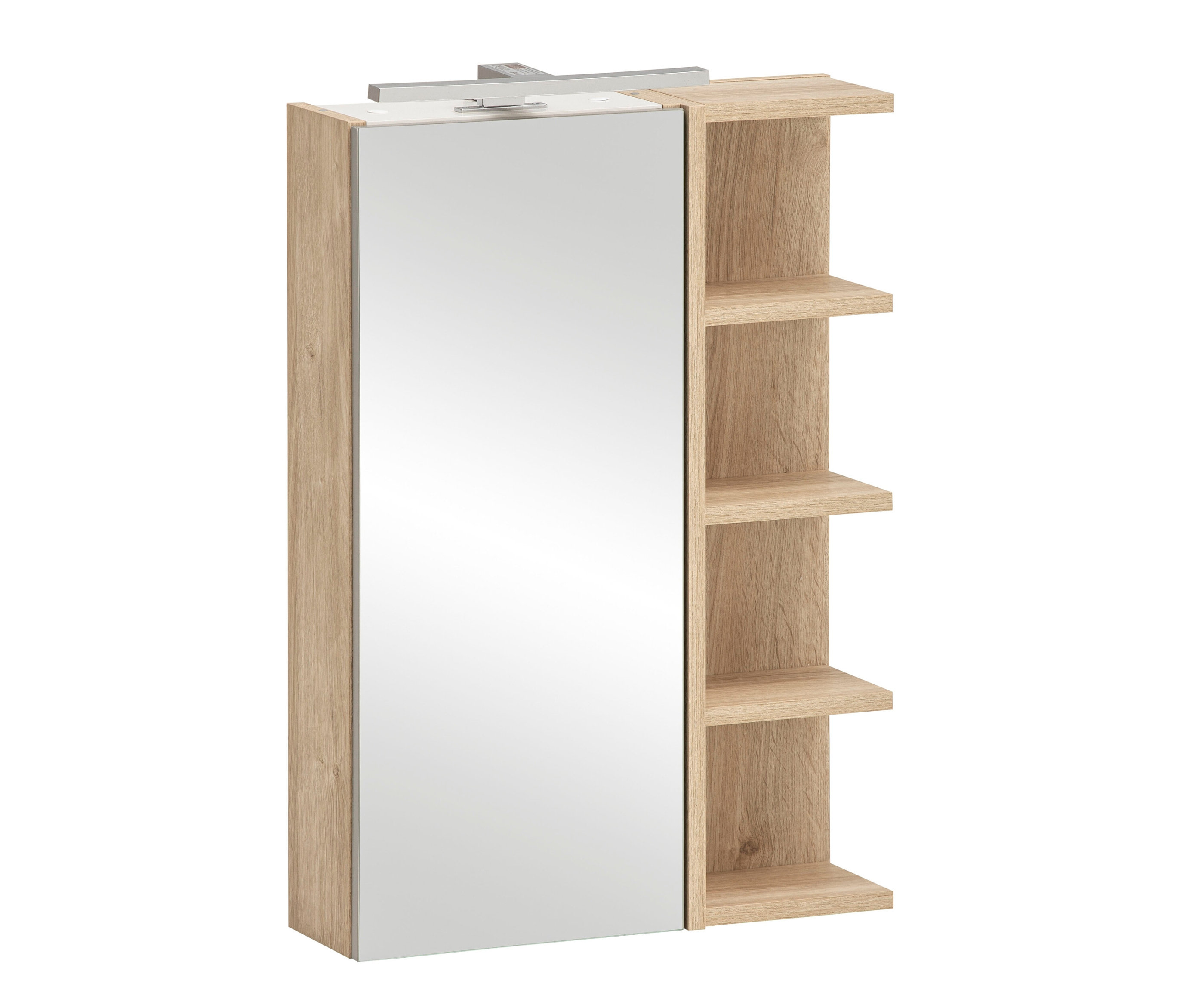 Tchibo - Spiegel »Mads 400« mit offenem Regal - 50x16x74,5cm - silber - - Holzwerkstoffe / Metall / Glas