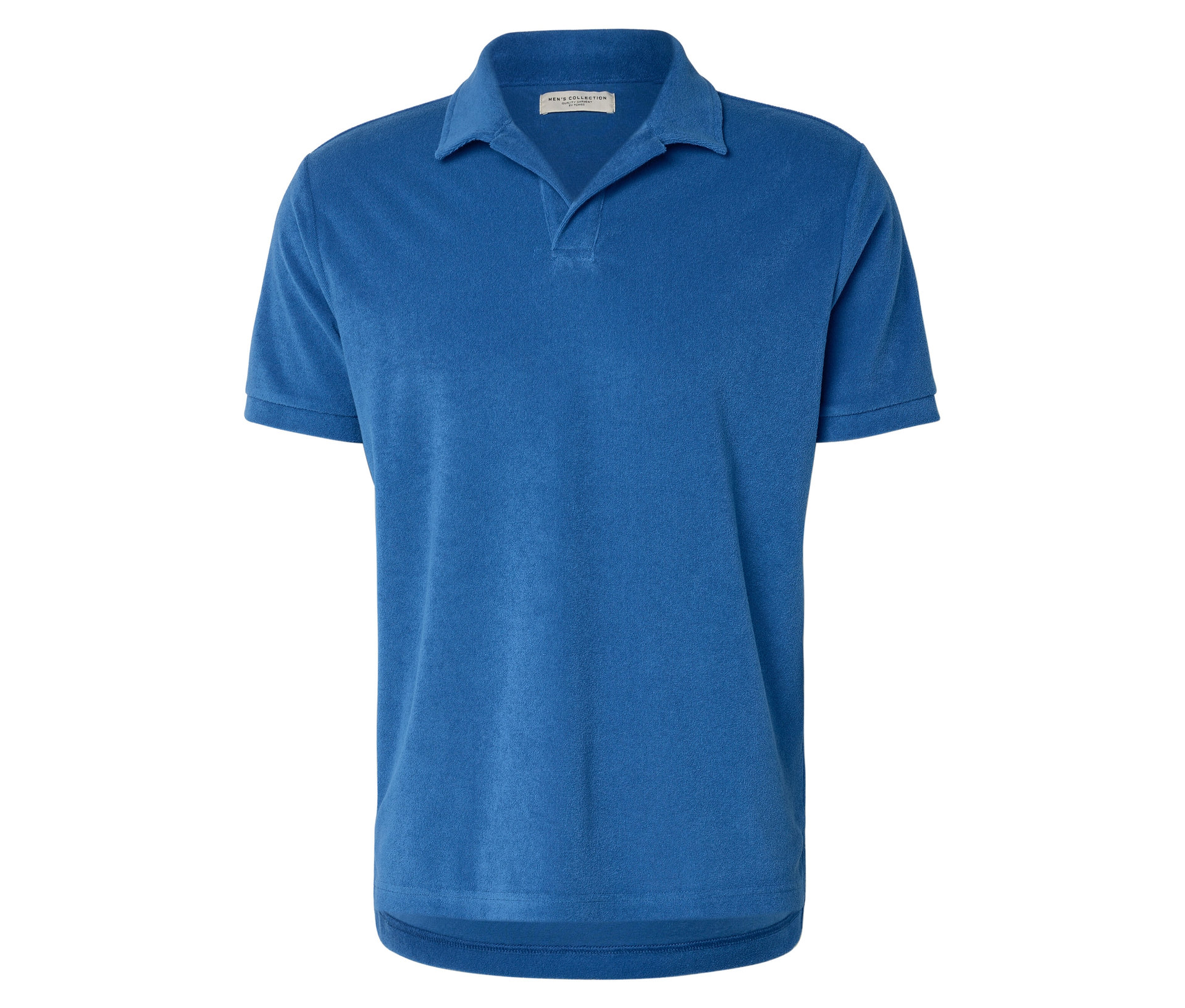 Frottee-Poloshirt - Herren - Gr. XXL - blau - blau