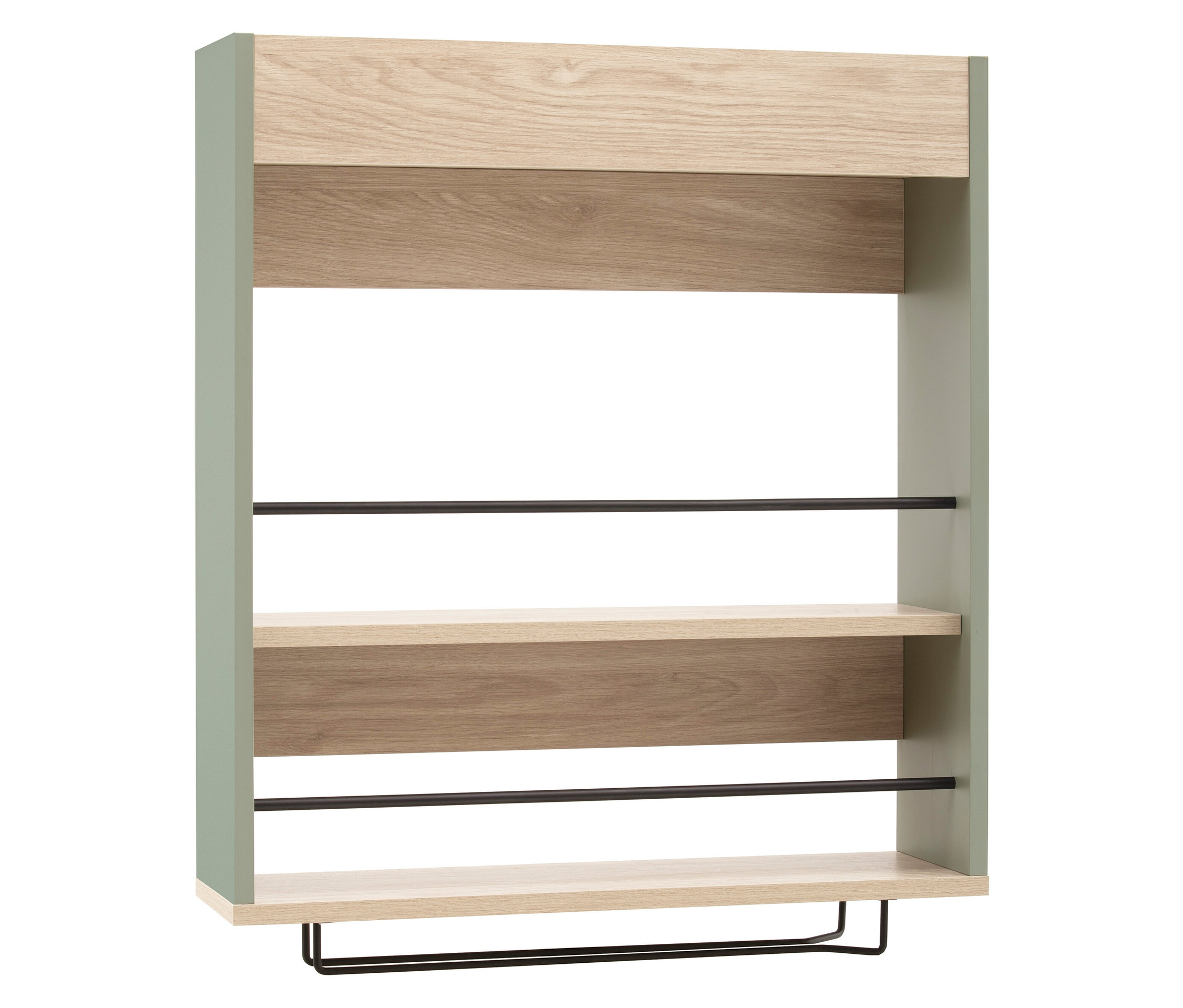 Tchibo - Barregal »Kolari« - 60,2x16,1x66,6cm - schwarz - - Holzwerkstoffe / Metall