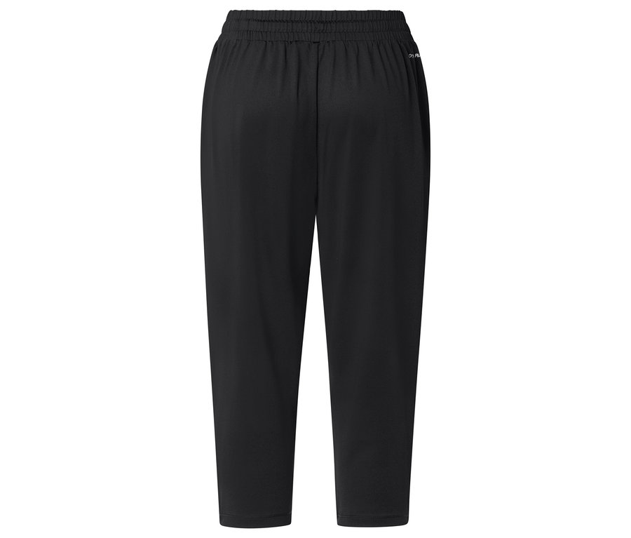 Rückansicht einer schwarzen Trainingshose.