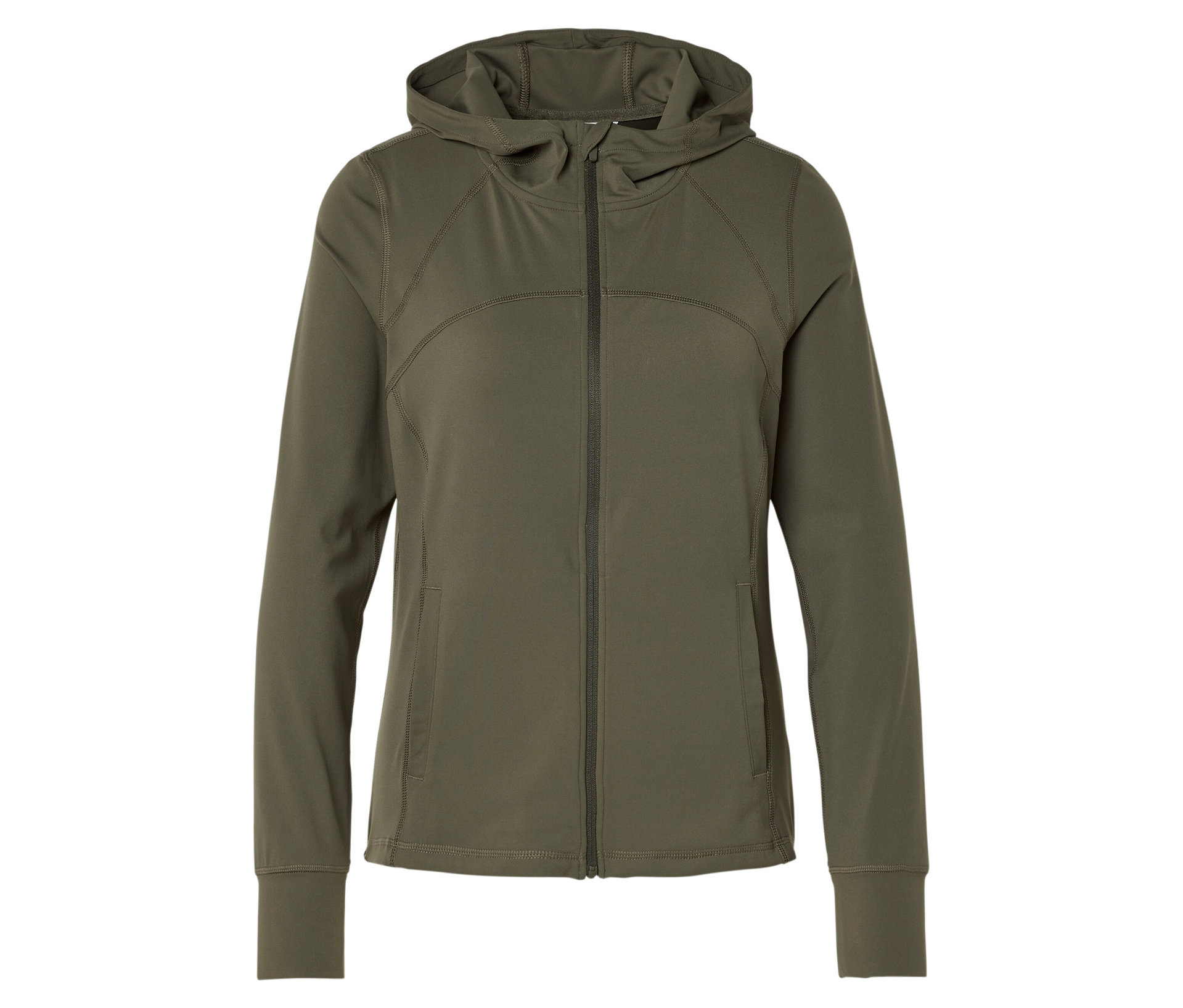 Sportjacke - Damen - Gr. XL - olivgrün - olivgrün