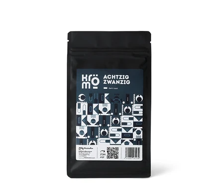 Eine Packung Kröm - Achzig zwanzig Espresso - 250 g Ganze Bohne.