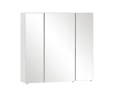 70 cm breiter Spiegelschrank mit drei Spiegeltüren.