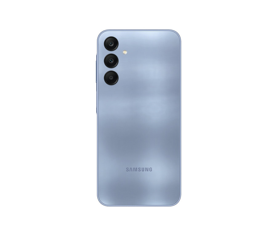 Blaues Samsung Galaxy A25 5G mit 128GB.