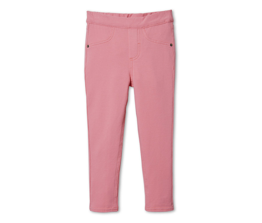 Rosa Treggings auf weißem Hintergrund.