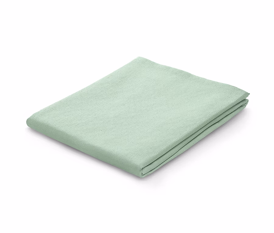 Zusammengelegte Jacquard-Tafeldecke.