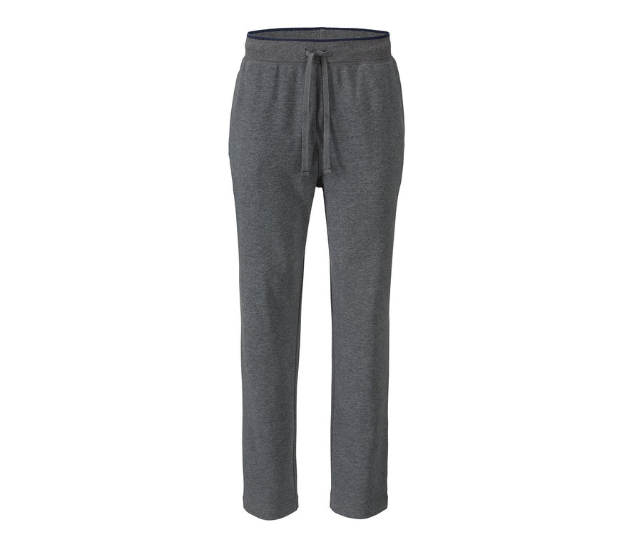 Graue Hose aus dem Homewear-Anzug mit Kordelzug in der Taille.