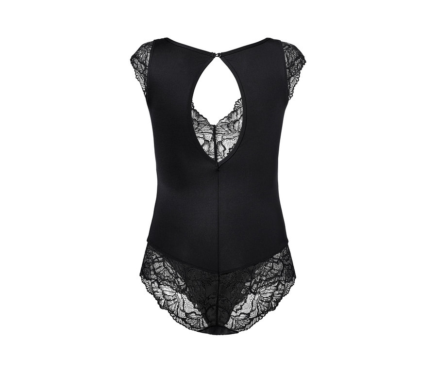 Schwarzer Spitzenbody.