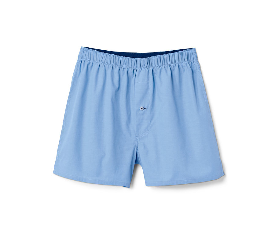 Hellblaue 5 Web-Boxershorts.