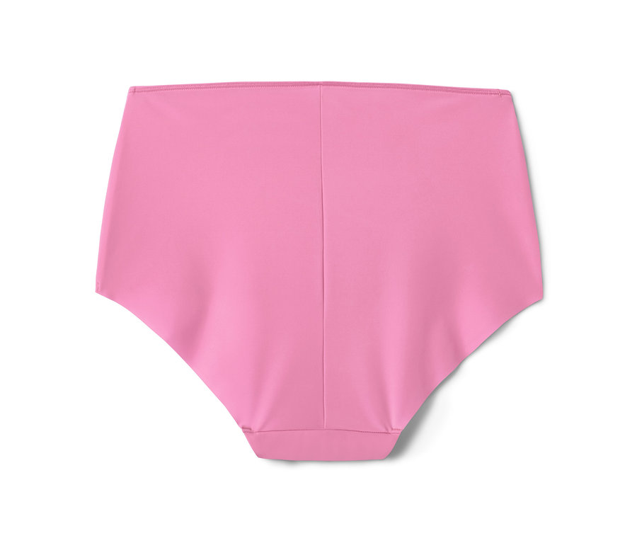 Nahaufnahme einer pinkfarbenen Highwaist-Panty.