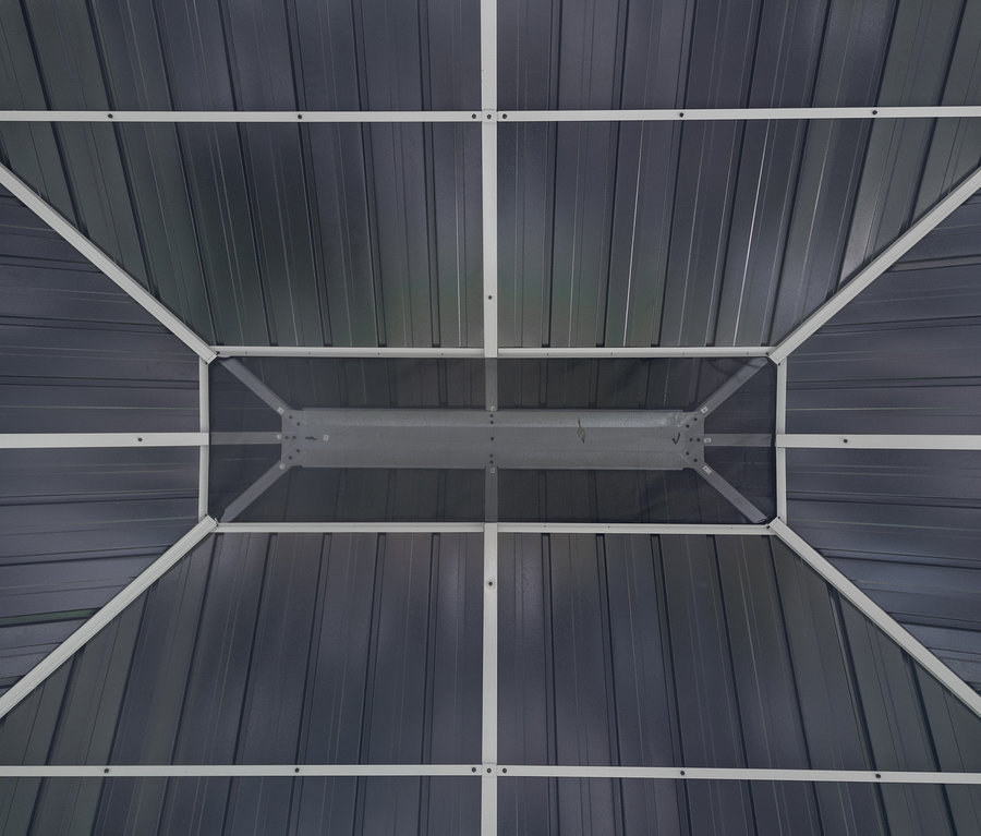 Detailaufnahme des Daches des Sojag Pavillon »Bolata« und »Olan«.
