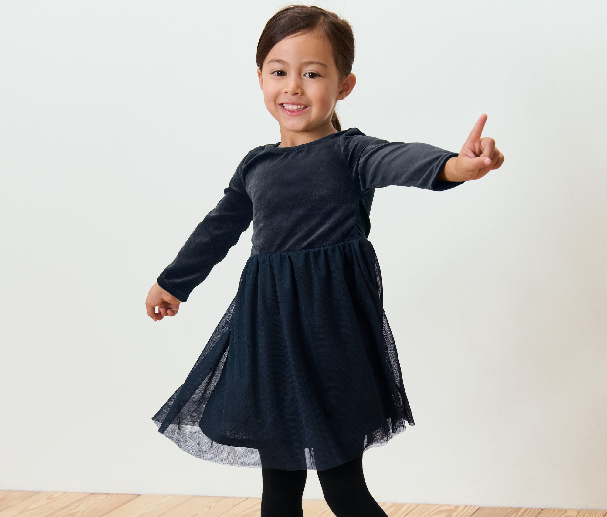 Thumbnail - Tchibo - Kinder-Tüllkleid - Mädchen - Gr. 86/92 - dunkelblau