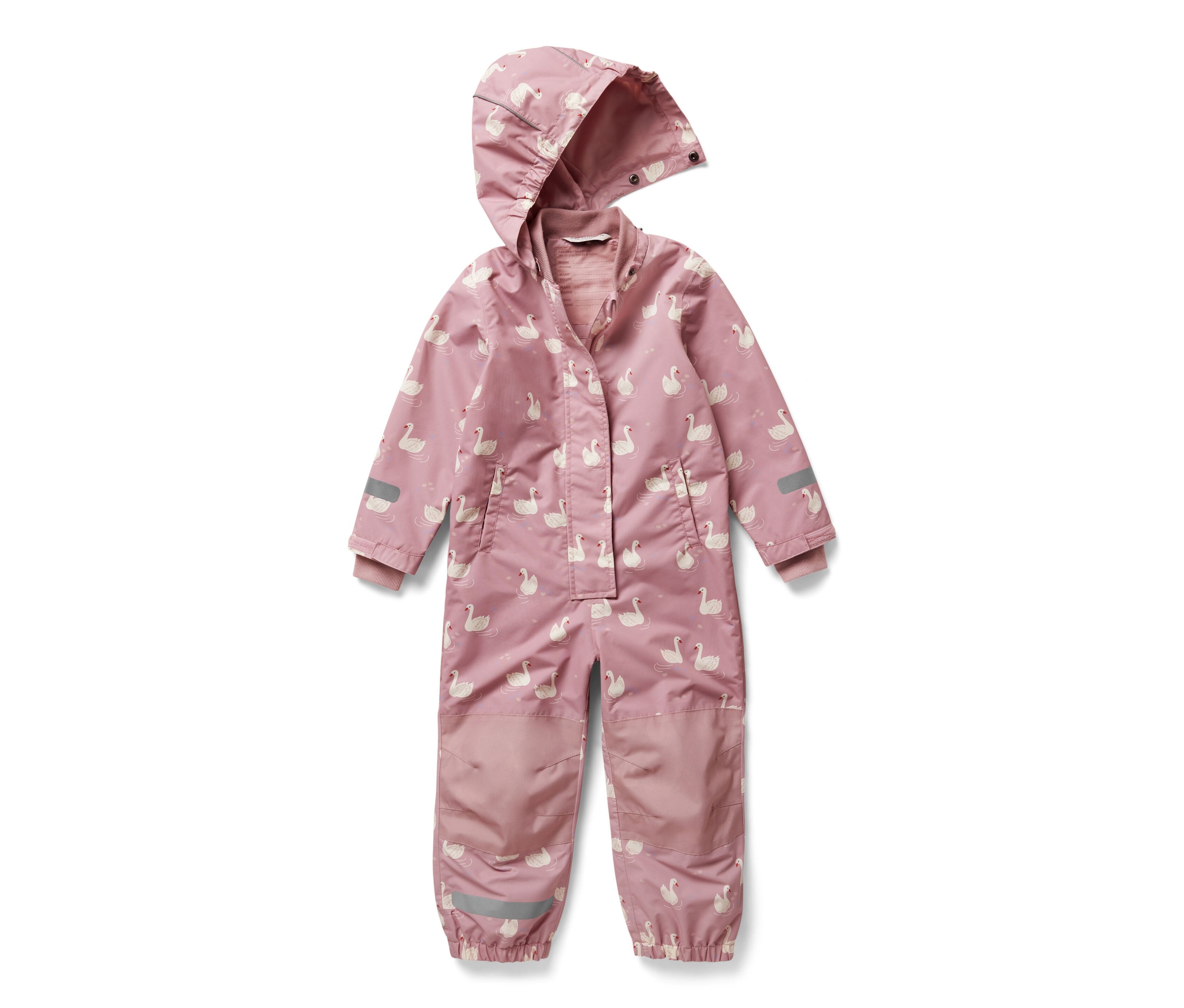 Tchibo - Kinder-Regen-Einteiler - Herren - Gr. 122/128 - rosa/print