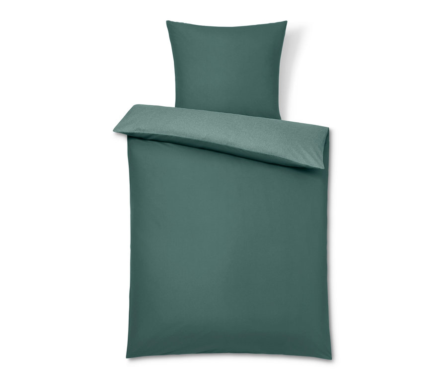 Grüne Microfaser-Flanell-Bettwäsche in Normalgröße und Übergröße.